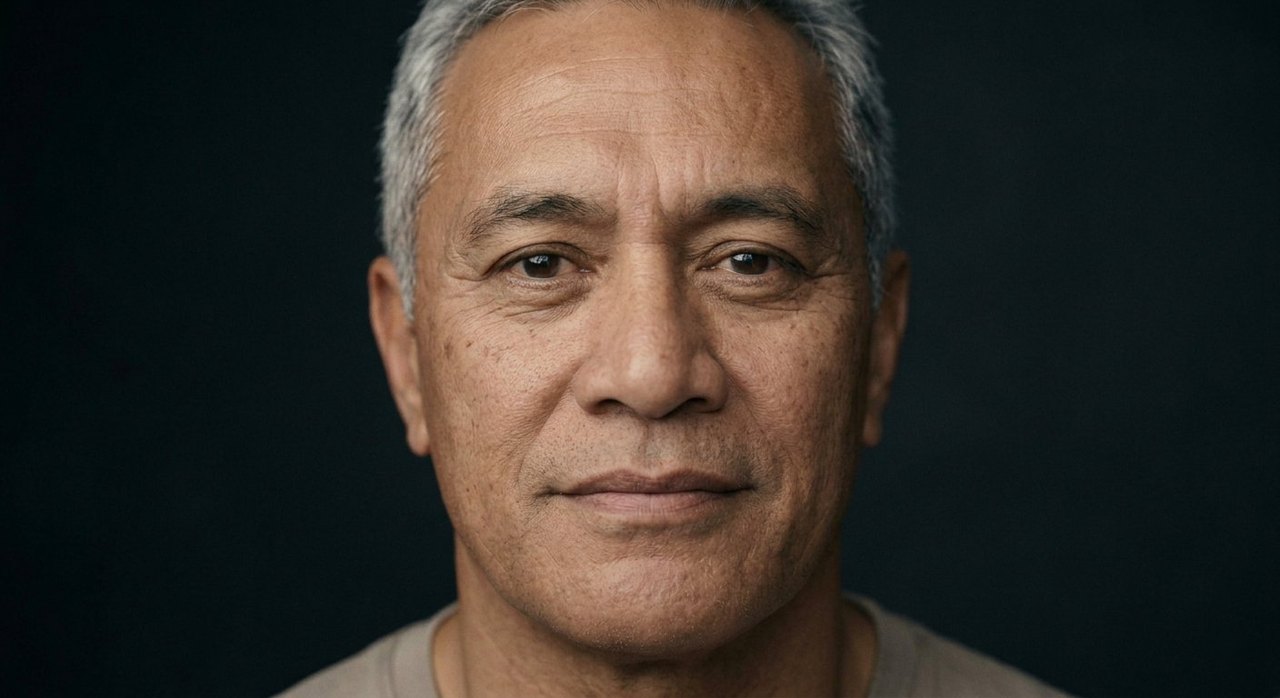 A man's face showing a hallowed feeling: an upward gaze, parted lips, serene reverence.